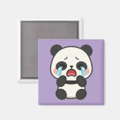 Huilende Panda - Schattigee trieste Panda Magnet (Voorkant / Achterkant)