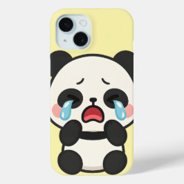 Huilende Panda – Schattigee trieste Panda Telefoon iPhone 15 Case