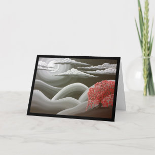 Huilende rode boom - Lied van de ziel. 8:7 Wenskaa Kaart