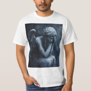 Huilende stenen engel t-shirt