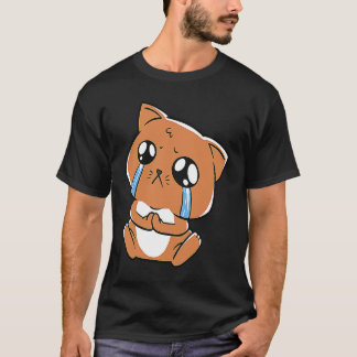 huilende treurige lieve poes t-shirt