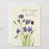 huilende viooltjes bloemensympathie kaart (Voorkant)
