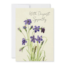 huilende viooltjes bloemensympathie kaart