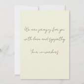 huilende viooltjes bloemensympathie kaart (Achterkant)