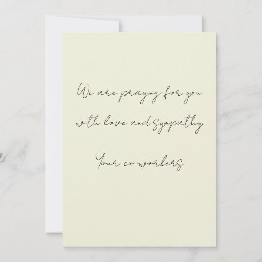 huilende viooltjes bloemensympathie kaart (Achterkant)