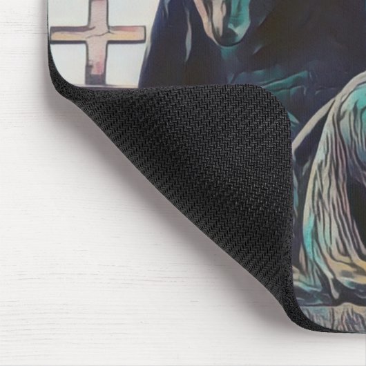 Huilende vrouw 2 muismat (Hoek)