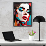 Huilende Vrouw Pop Kunst Poster<br><div class="desc">Breng een vleugje opvallende emotie en levendige kleur aan uw wanden met dit boeiende pop art poster. Met de gedurfde, visueel opvallende uitbeelding van een mooie vrouw in tranen, combineert dit kunstwerk de rauwe intensiteit van emotie met de speelse moed van pop art stijl. Dit stuk wordt weergegeven in een...</div>