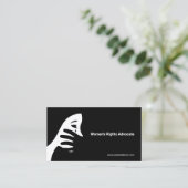 Huilende vrouw | Rechten van de vrouw Visitekaartje (Staand voorkant)