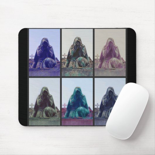 Huilende vrouwen Mousepad Muismat (Met muis)