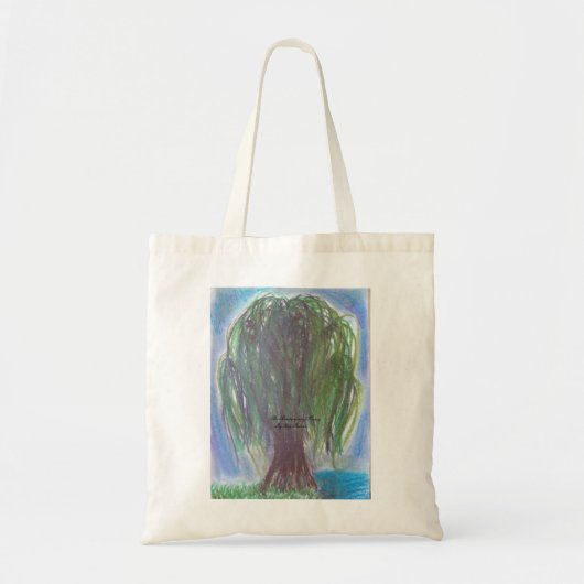 Huilende wilgen canvas tas (Voorkant)