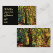Huilende Willow Monet Fine Art Visitekaartje (Voorkant / Achterkant)