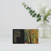 Huilende Willow Monet Fine Art Visitekaartje (Staand voorkant)