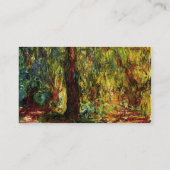 Huilende Willow Monet Fine Art Visitekaartje (Achterkant)