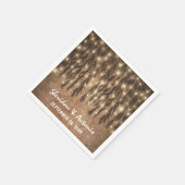 Huilende Willow Tree Branch Lights Vintage bruilof Servet (Hoek)