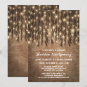 Huilende Willow Tree bruids douche uitnodigingen (Voorkant / Achterkant)