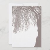 Huilende Willow Tree bruiloft Kaart (Achterkant)