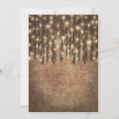 Huilende Willow Tree Vintage bruiloft uitnodiginge Kaart (Achterkant)