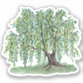 Huilende Willow Vinyl Sticker (Voorkant)