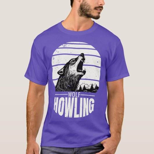 Huilende Wolf 2 T-shirt (Voorkant)