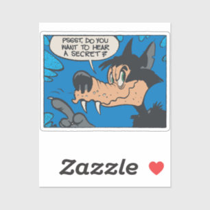 Huilende Wolf Als Mij • Wil Je Een Geheim Weten? Sticker
