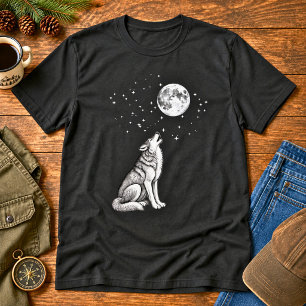 Huilende Wolf Hemelnacht T-shirt