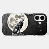 huilende wolf hondachtige volle maan Case-Mate iPhone case (Achterkant (horizontaal))