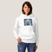 Huilende Wolf In De Winter Hoodie (Voorkant volledig)