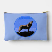 Huilende Wolf in de Winter - Originele Wilde Natuu Etui (Achterkant)