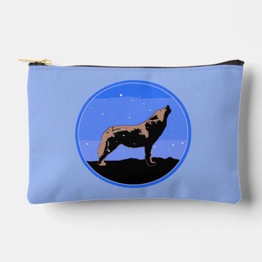 Huilende Wolf in de Winter - Originele Wilde Natuu Etui (Voorkant)