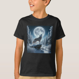 Huilende Wolf In De Winter T-shirt