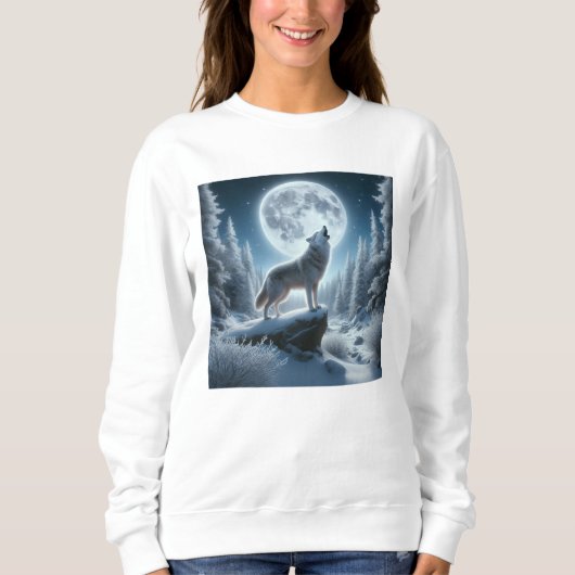 Huilende Wolf In De Winter Trui (Voorkant)