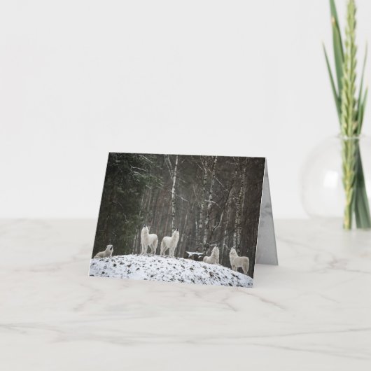Huilende Wolf Kaart (Voorkant)