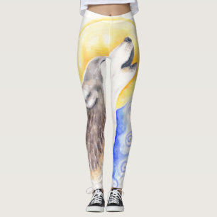 Huilende Wolf Leggings