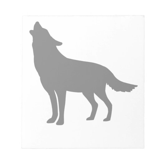 Huilende Wolf Notitieblok (Voorkant)