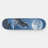 Huilende Wolf Persoonlijk Skateboard (Horizontaal)