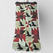 Huilende Wolf Quilt Golfheadcover (Draai 90)