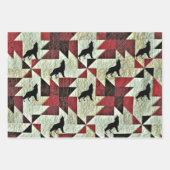 Huilende Wolf Quilt Inpakpapier Vel (Voorkant 3)