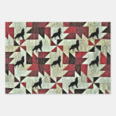 Huilende Wolf Quilt Inpakpapier Vel (Voorkant 2)