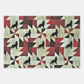 Huilende Wolf Quilt Inpakpapier Vel (Voorkant)
