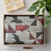 Huilende Wolf Quilt Tissuepapier (Geschenk)