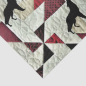 Huilende Wolf Quilt Tissuepapier (Detail)