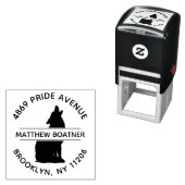 Huilende Wolf Retouradres Zelfinkende Stempel (In situ)