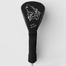 Huilende Wolf Stam Zwart en Zilver Monogram