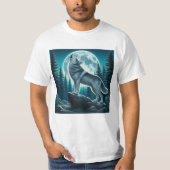 Huilende Wolf T-shirt (Voorkant)