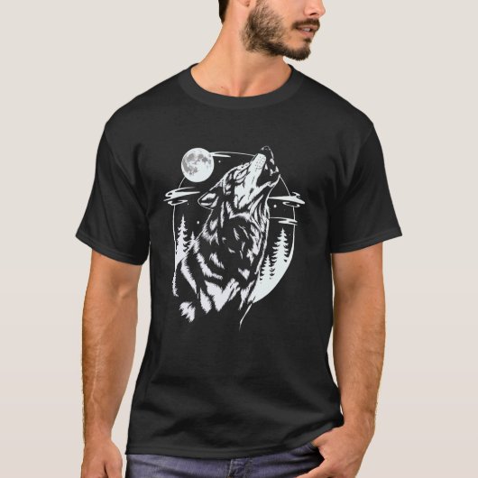 Huilende Wolf T-shirt (Voorkant)