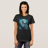 Huilende Wolf T-shirt (Voorkant volledig)