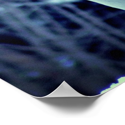 Huilende Wolf Winter Woud Poster (Hoek)