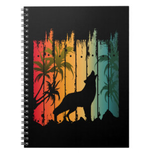 HUILENDE WOLF ZONSONDERGANG NOTITIEBOEK