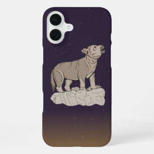 Huilende wolfpup iPhone 16 plus hoesje