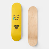 Huilerig Gezicht Persoonlijk Skateboard (Voorkant)